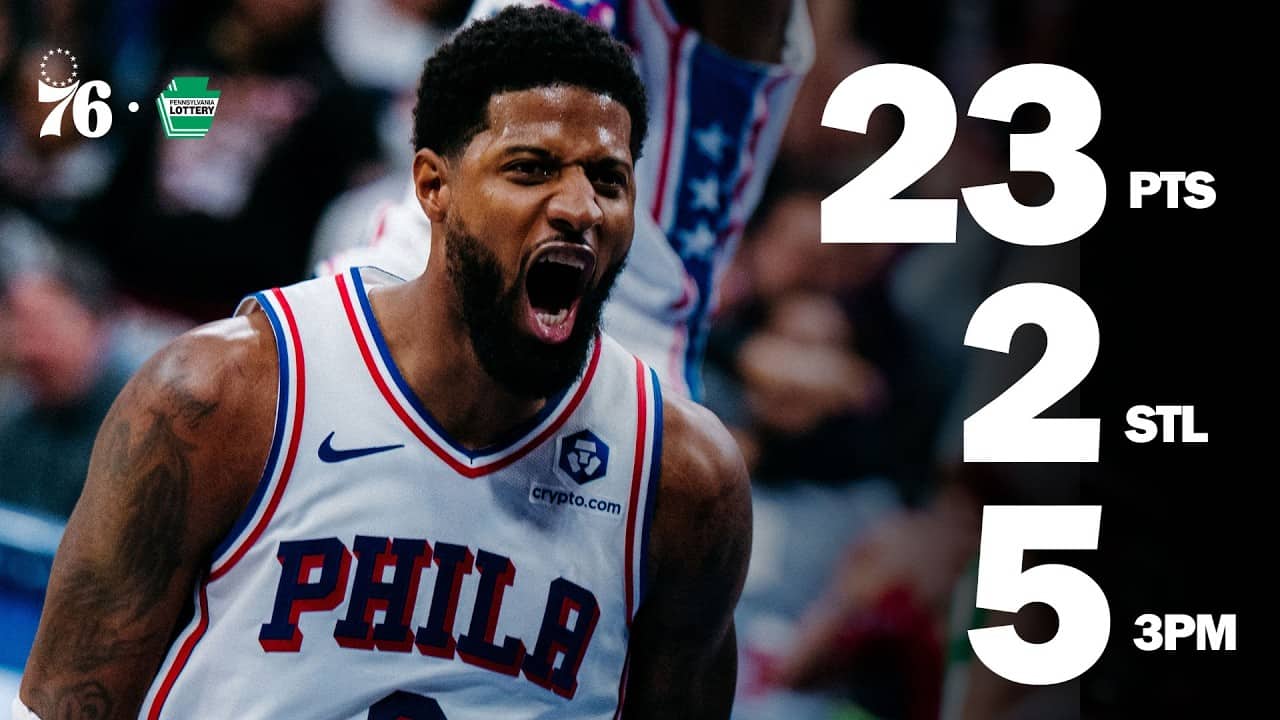 Paul George CATCHES FIRE in Game Six