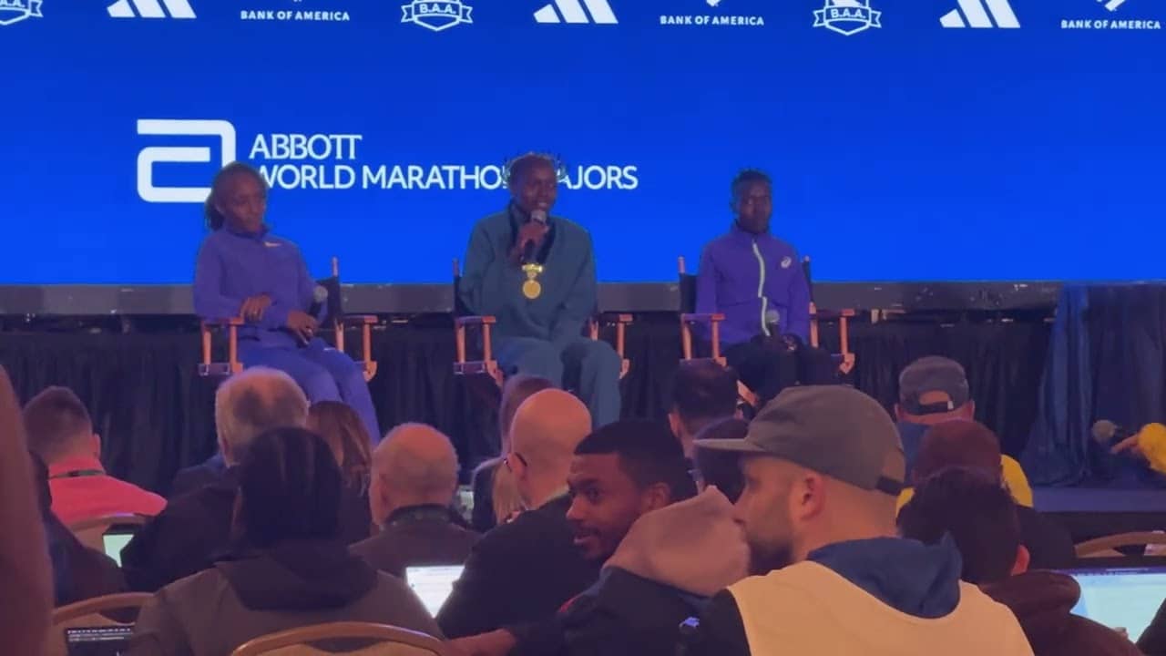 Boston Marathon 2026 Women’s Champion Sharon Lokedi Press Conference | Full Podium