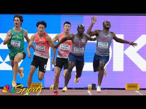 Disastrous handoffs eliminate two favorites in shocking men's 4x100 heat at worlds | NBC Sports
