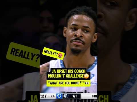 Ja Morant FUMING at his COACH😳