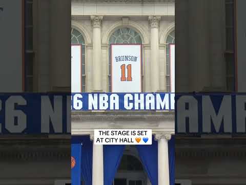 City Hall awaits the Knicks arrival! 🏆