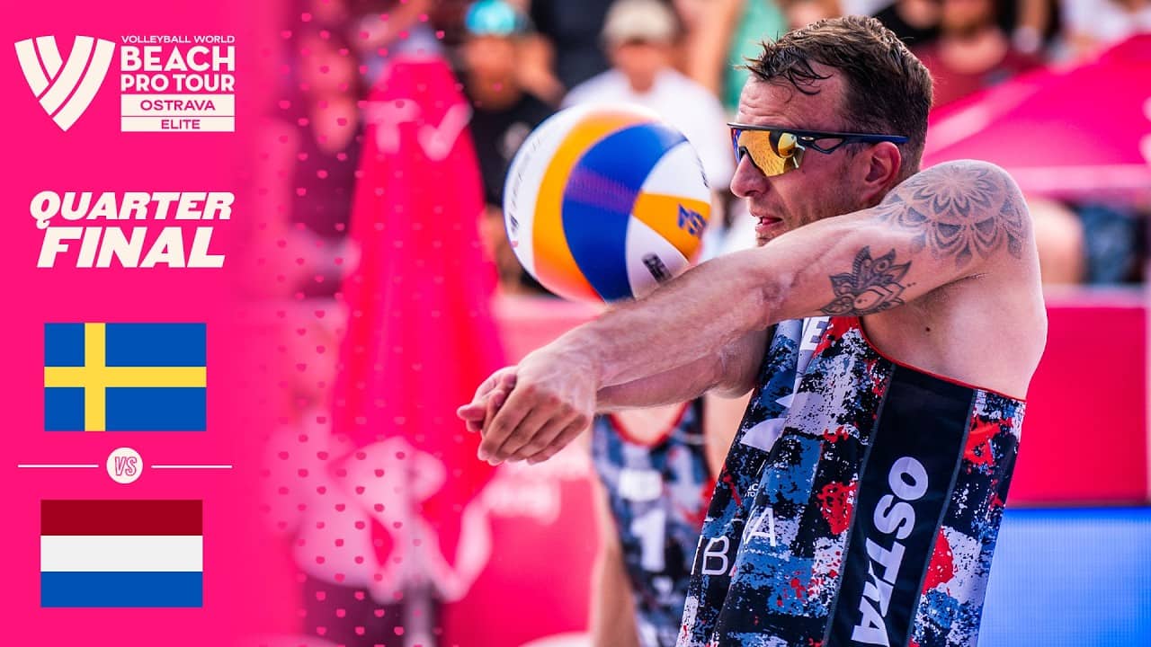 Åhman/Hellvig vs. van de Velde/de Groot - Quarter Final Highlights | Ostrava 2026 #BeachProTour