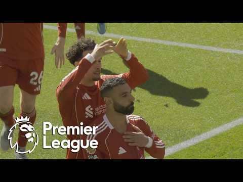 Mohamed Salah tucks away Liverpool's opener against Everton | Premier League | NBC Sports