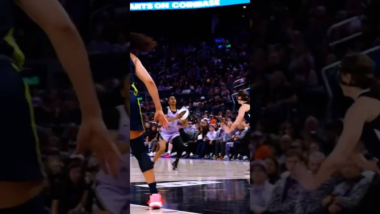 Tip Hayes is having herself a NIGHT 🗡️ #wnba #goldenstatevalkyries #shorts #tiphayes