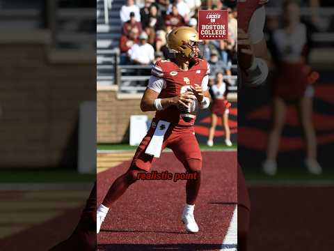 As long as he is healthy, Grayson James should get the start for Boston College against Notre Dame.