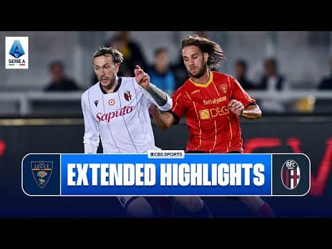Lecce vs. Bologna: Extended Highlights | Serie A | CBS Sports Golazo