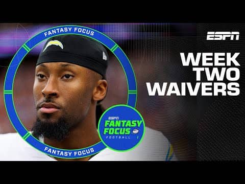 The BEST Waiver Adds Ahead of Week 2 | Fantasy Focus 🏈