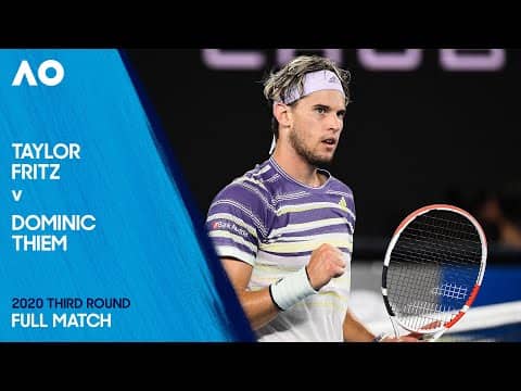 Taylor Fritz v Dominic Thiem Full Match | Australian Open 2020 Third Round