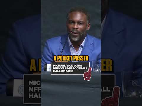 Michael Vick enters the CFB Hall of Fame 🏆 #CFB #football #Collegefootball