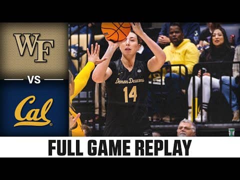 Wake Forest vs. Cal Full Game Replay | 2025-26 ACC Women's Basketball
