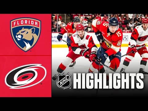 Panthers vs. Hurricanes | NHL Highlights | December 23, 2025