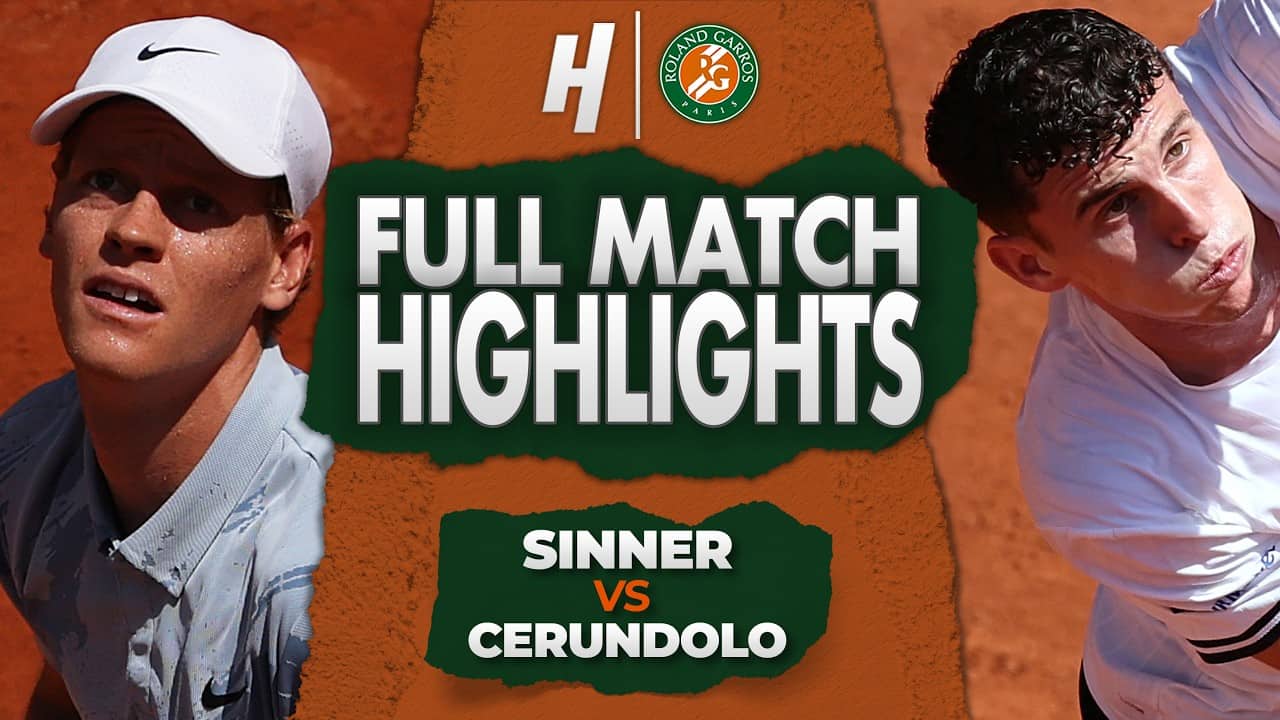 Jannik Sinner vs Juan Manuel Cerundolo - FULL Match Highlights | Roland Garros 2026