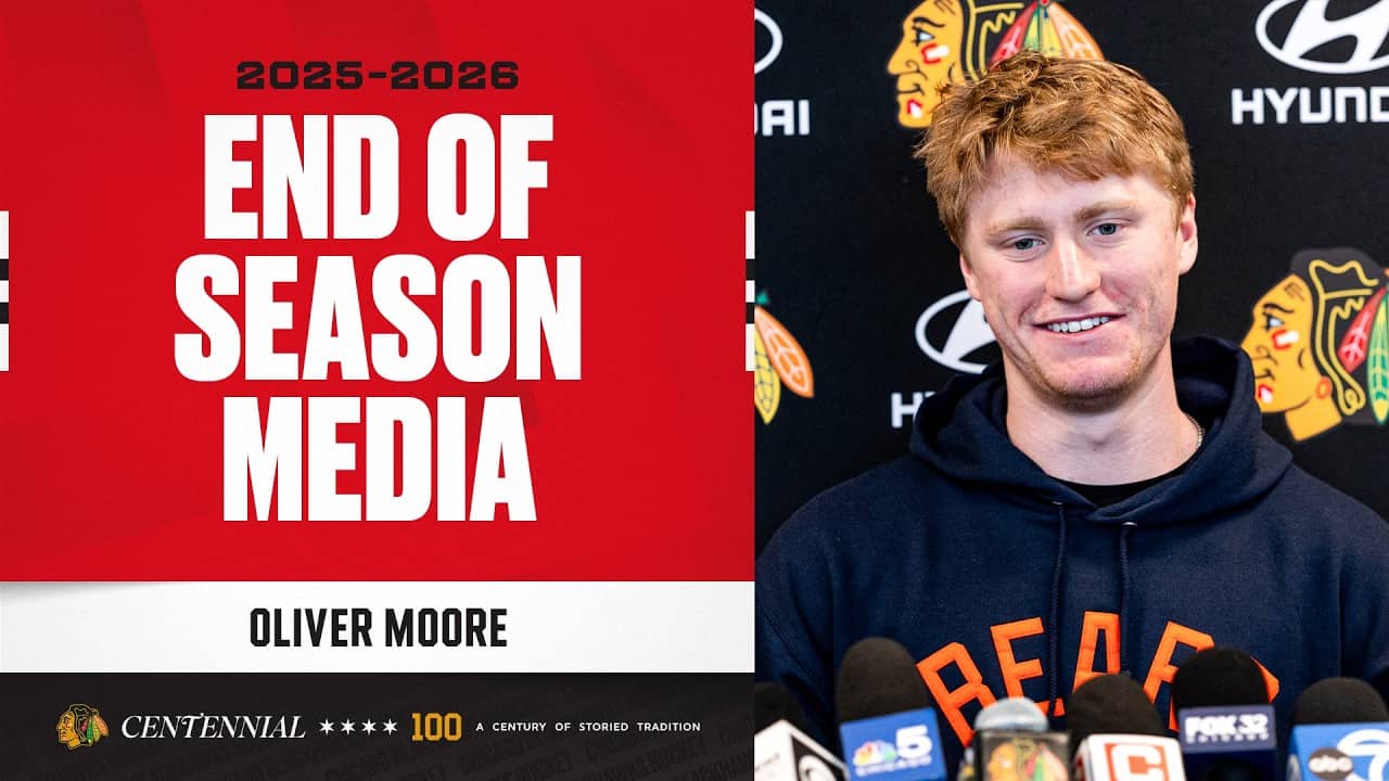 Oliver Moore END OF SEASON media 🎙️| Chicago Blackhawks