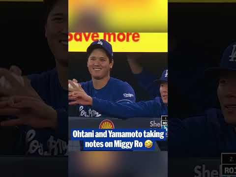 Ohtani and Yamamoto had to practice some grips after watching Miguel Rojas pitch tonight 🤣
