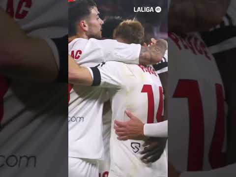 🚀 PEQUE empata al filo del descanso 🤍❤️ #laligahighlights #sevillaathletic