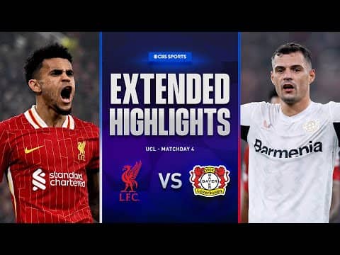 Liverpool vs. Bayer Leverkusen: Extended Highlights | UCL League Phase MD 4 | CBS Sports Golazo