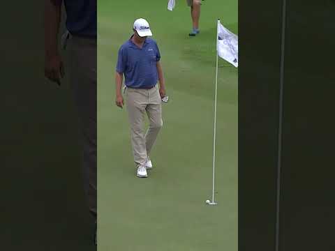 Can you get any closer?! 😱 Patton Kizzire with the all-time approach at the 2017 WWT Championship.