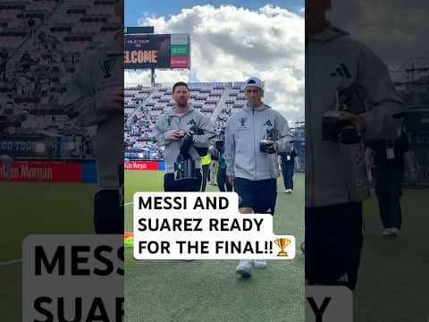 Messi and Suarez ARRIVE for the FINAL!! 🏆