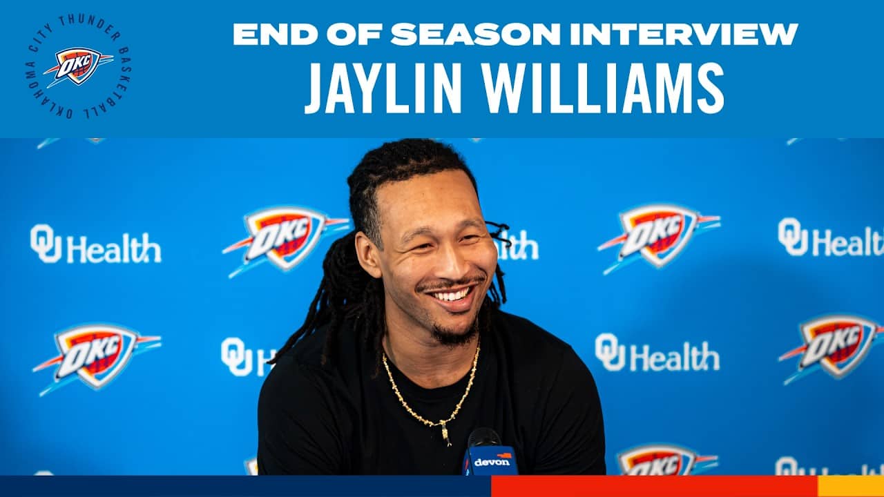 Jaylin Williams | 2025-26 End-of-Season Interviews | OKC Thunder