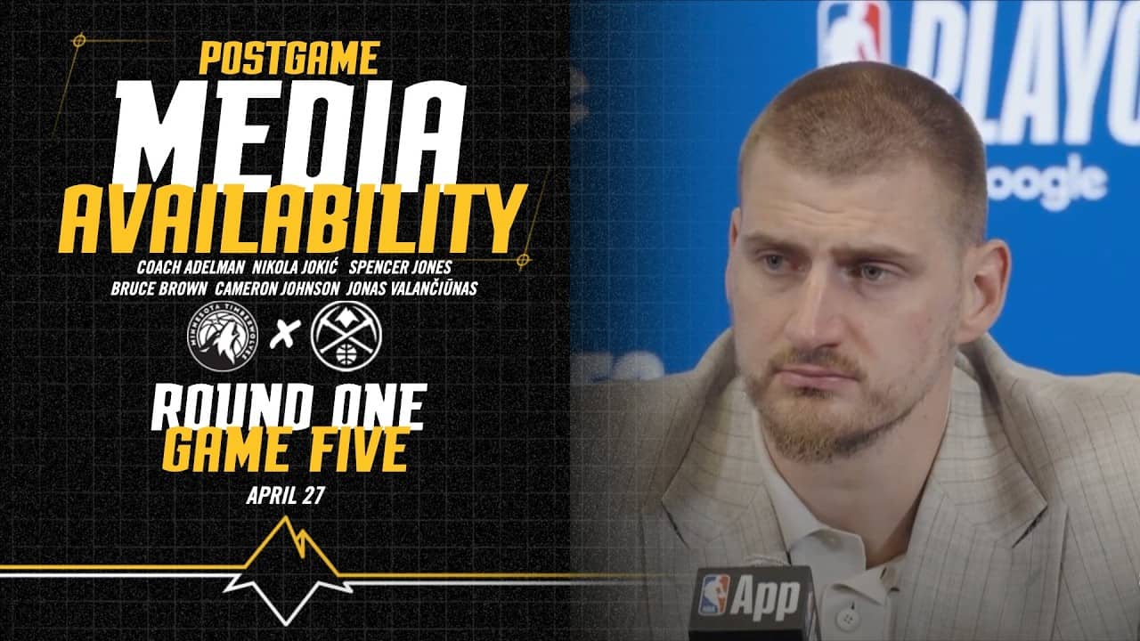 Denver Nuggets Postgame Press Conference After Game Five Win Vs. MIN 🎙