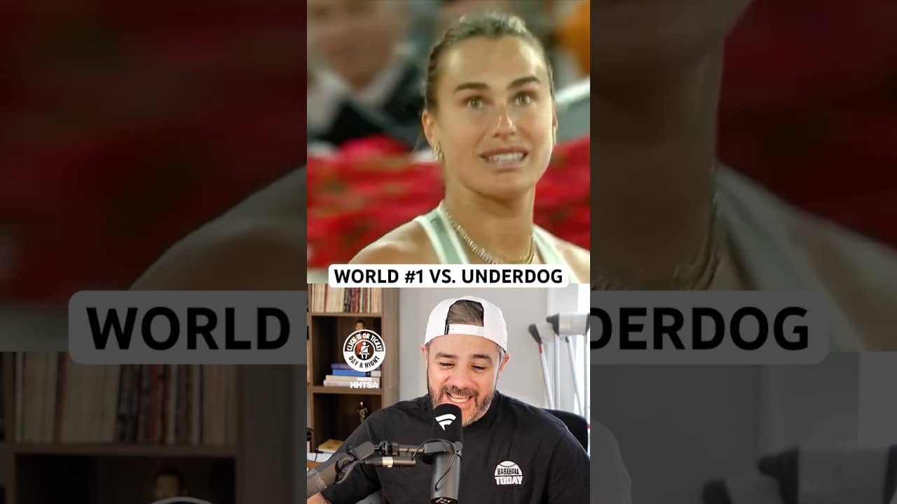 World's #1 tennis player endures a long battle with an American underdog, a breakdown
