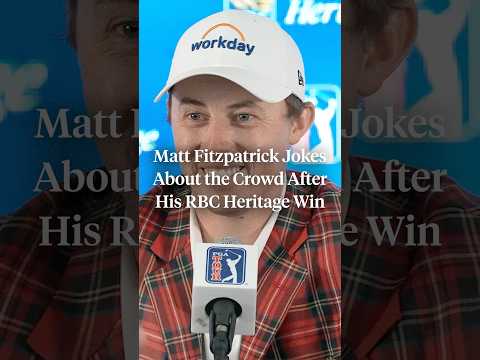 Matt Fitzpatrick addressed the “USA” chants from the crowd at Harbour Town 👀