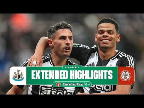 Newcastle United vs. AFC Wimbledon: Extended Highlights | Carabao Cup | CBS Sports Golazo