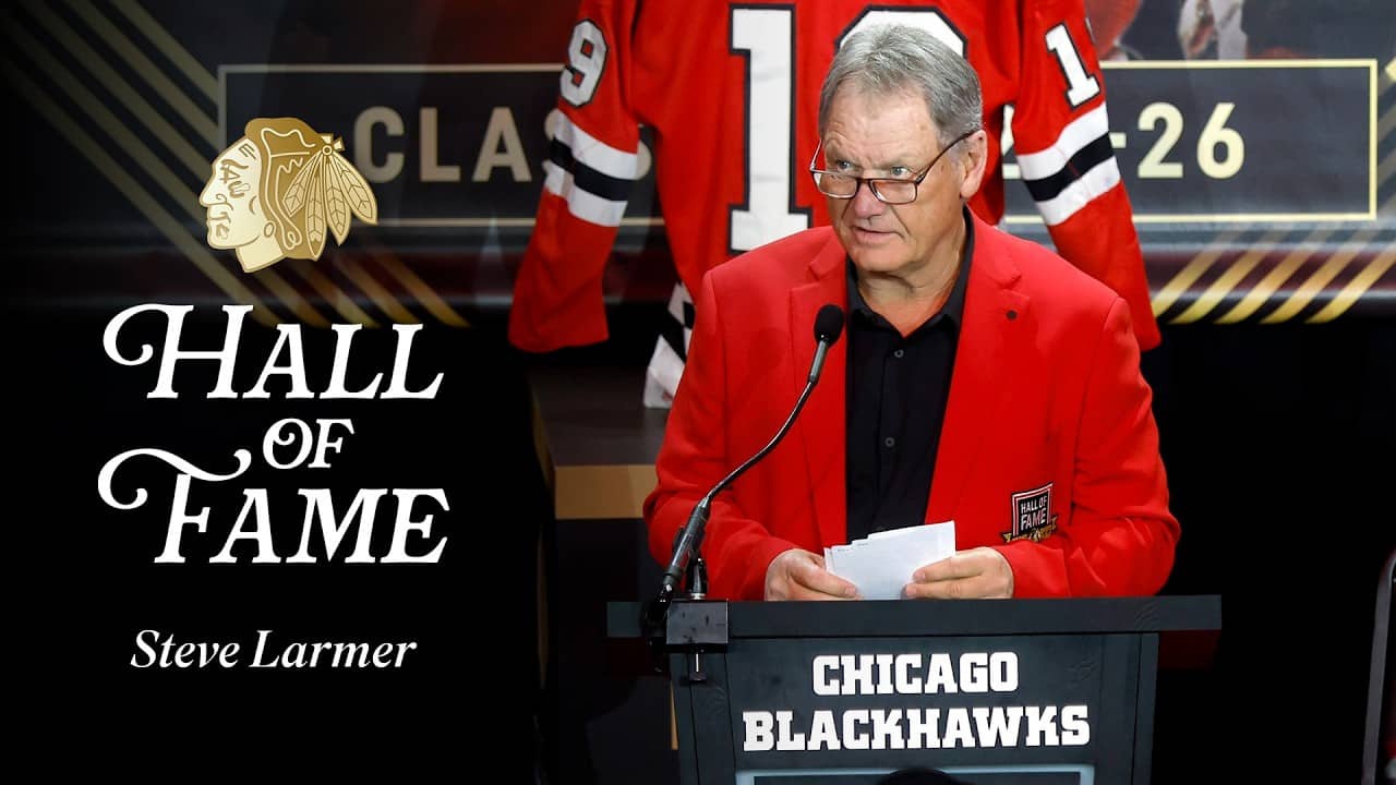 STEVE LARMER Blackhawks HALL OF FAME speech 🎤| Chicago Blackhawks
