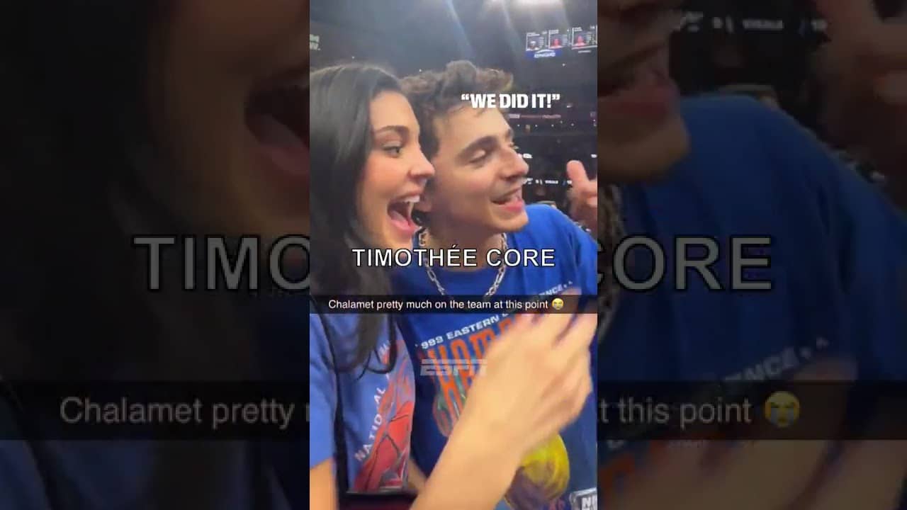 Is there anyone happier than Timothée Chalamet right now? 😂