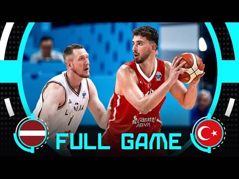 Group Phase | Latvia v Türkiye | Full Basketball Game | FIBA EuroBasket 2025