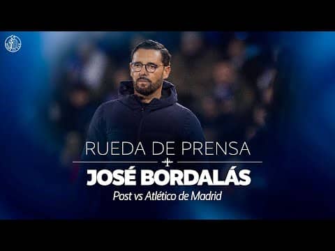 🎙️ Rueda de prensa de José Bordalás |  Getafe CF 0-1 ATLETICO DE MADRID