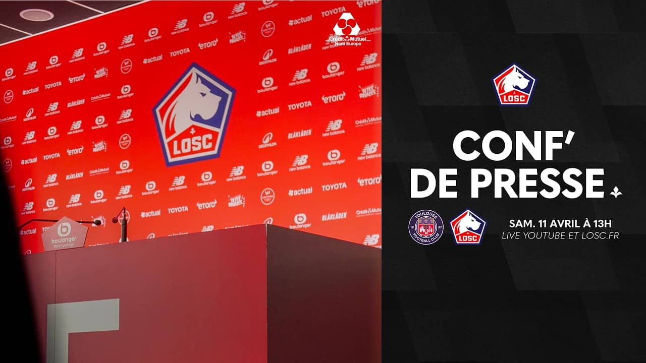 Suivez la conférence de presse avant TFC-LOSC avec le Crédit Mutuel Nord Europe 🎙️