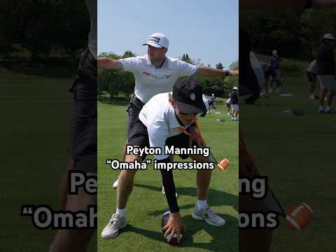 Players giving their best Peyton Manning impressions 👀
