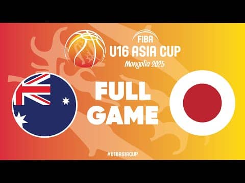LIVE - Australia v Japan | FIBA U16 Asia Cup 2025 | Semi-Finals