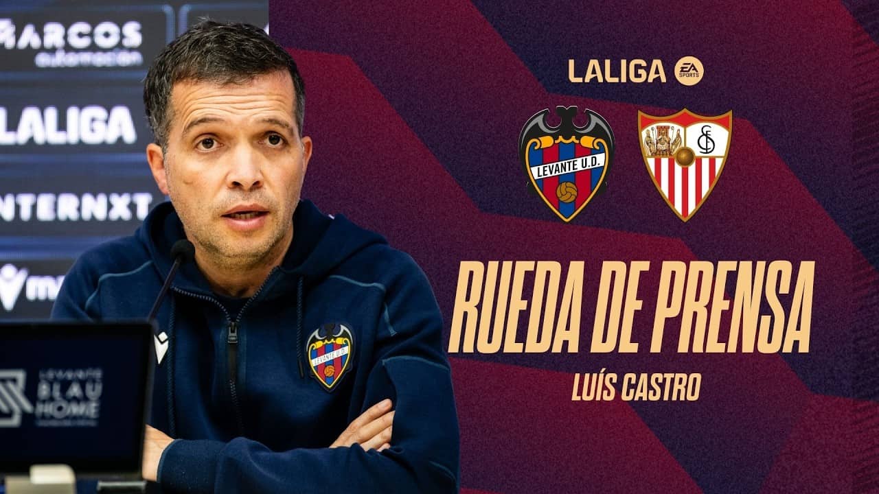 RUEDA DE PRENSA de LUÍS CASTRO previa al encuentro ante el SEVILLA FC (J33)