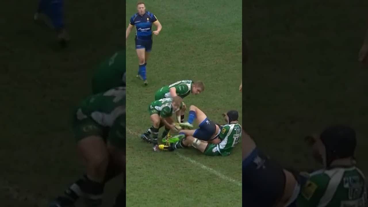 When the ref gets caught up in the action 😅