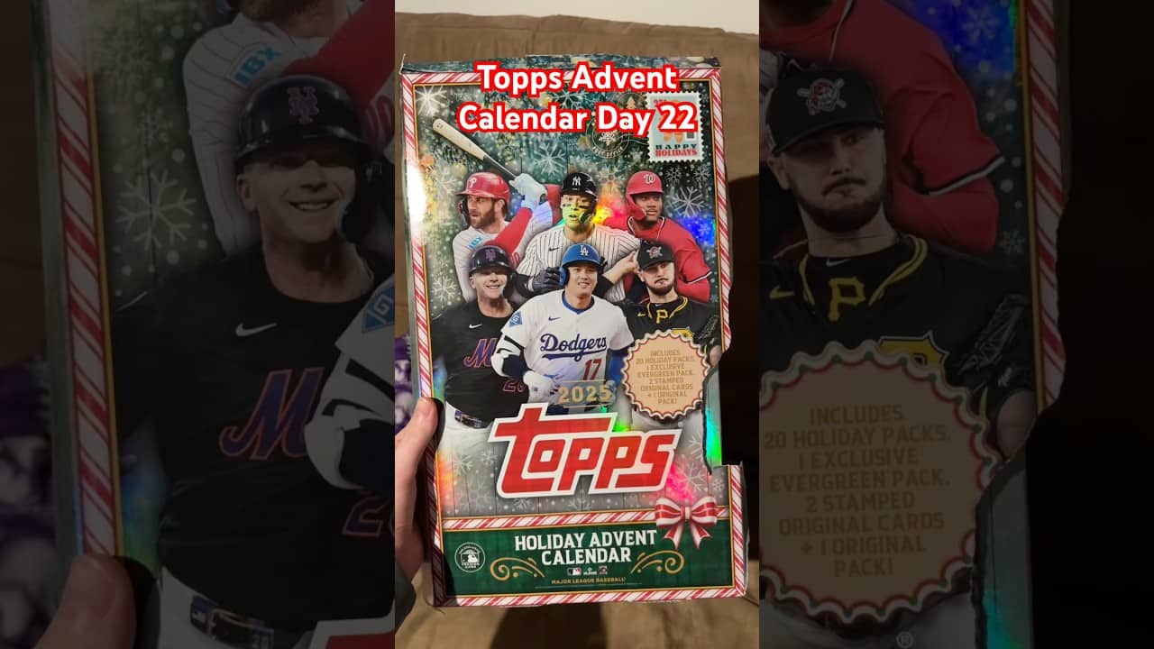Topps Holiday Advent Calendar Day 22!🎄 #twinbirdbreaks #topps #baseballcards