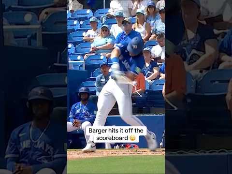 Addison Barger blasts this one ☄️ #MLB #BlueJays #Toronto