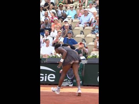 Coco Gauff with great anticipation skills 💫  #shorts