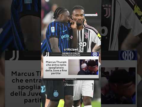 Marcus Thuram LAUGHING after Derby d’Italia loss 🥶