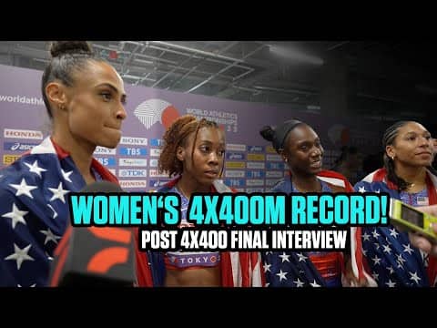 USA women's 4x400 break the CHAMPIONSHIP RECORD | World Championships Tokyo 2025