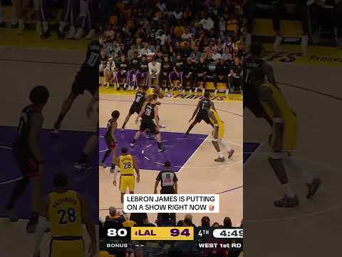 LeBron is doing it all 👑