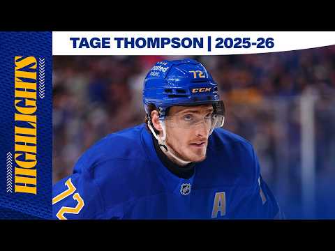 🚨 TAGE THOMPSON HIGHLIGHTS 🚨  | 2025-26 Buffalo Sabres Regular Season & Stanley Cup Playoffs