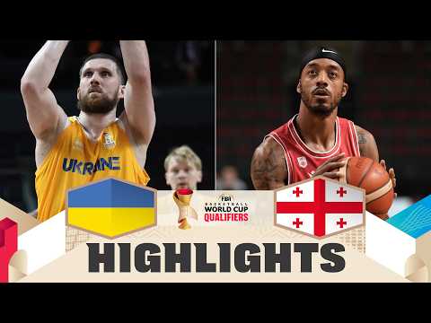 Ukraine 🇺🇦 v Georgia 🇬🇪 | Highlights | FIBA Basketball World Cup 2027 European Qualifiers