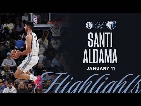 Santi Aldama Highlights vs. Brooklyn Nets
