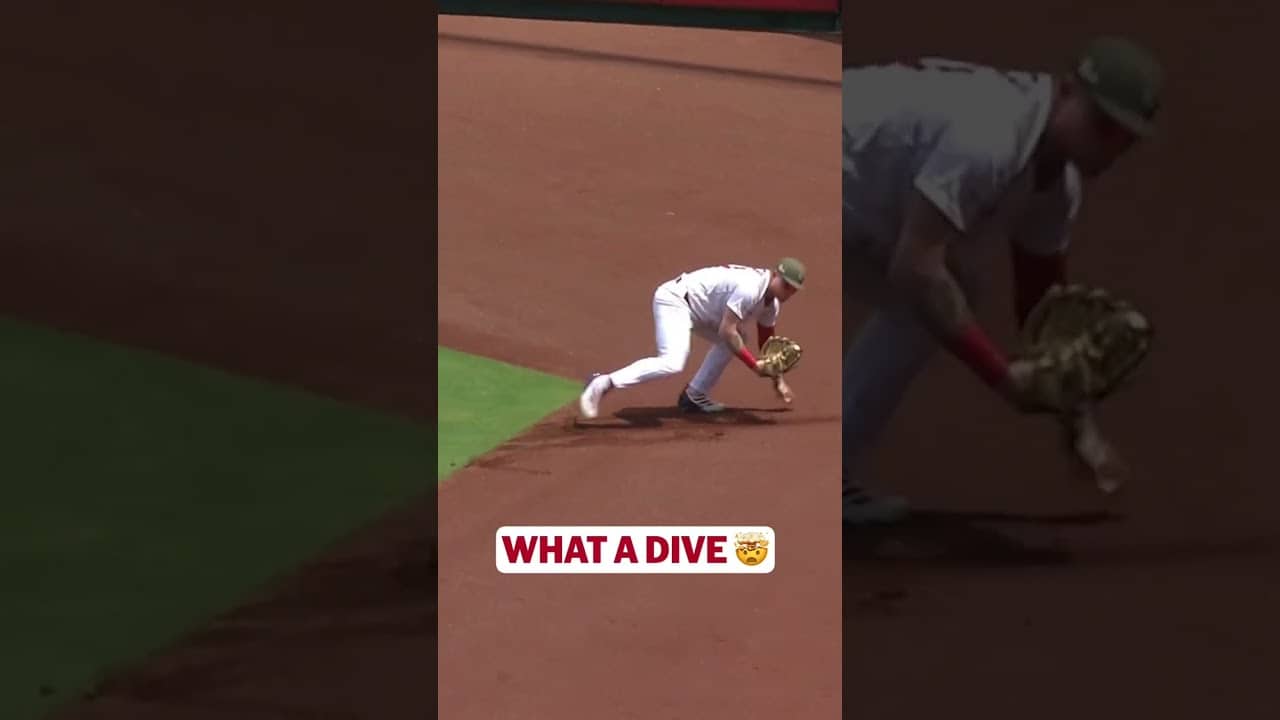 Nathan Church robs Bobby Witt Jr. of extra bases 😳