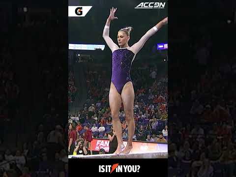 Ella on beam is a work of art 🎨🤭 #clemson #collegesports #gymnasticsbeam #ncaagymnastics #gymnast