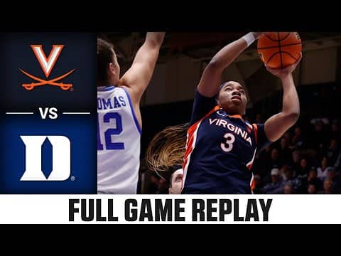 Virginia vs. Duke Full Game Replay | 2025-26 ACC Women's Basketball
