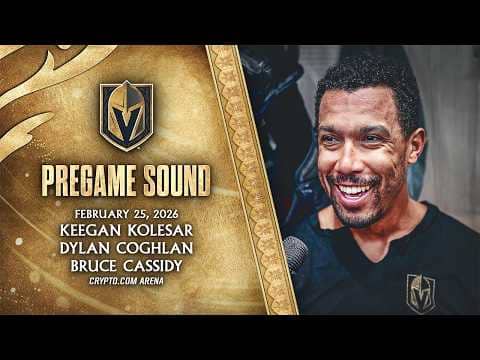 🎥 PREGAME SOUND: Kolesar, Coghlan and Cassidy