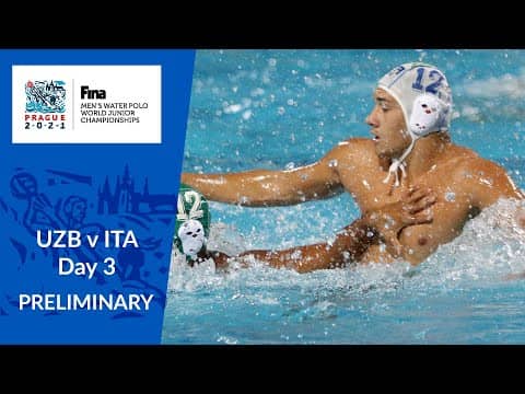 Re-LIVE | UZB v ITA - Day 3 - FINA World Men's Junior Water Polo Championships 2021